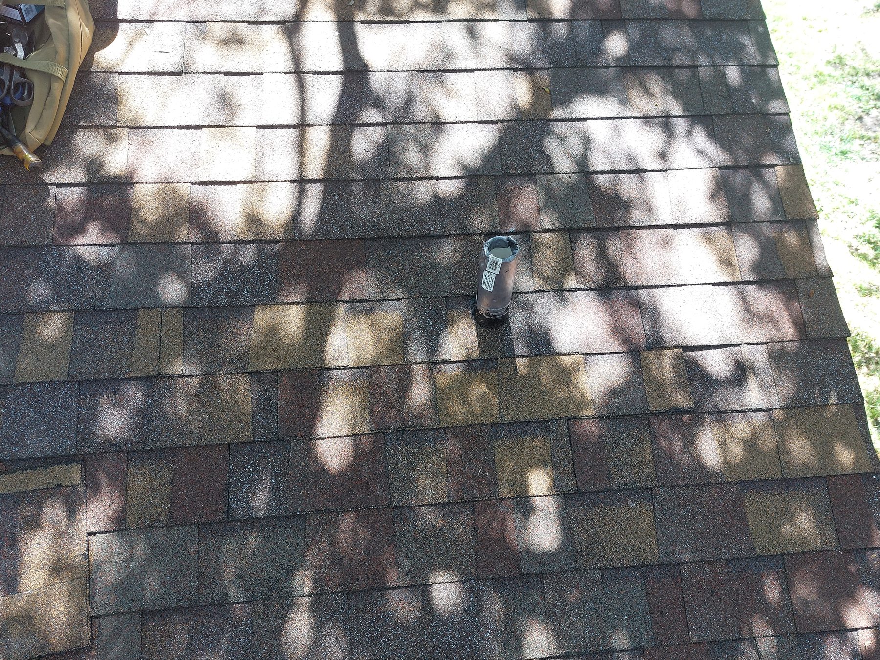 Roof vent after flashing repair
